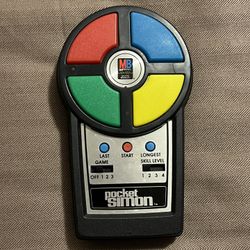 Vintage Milton Bradley Pocket Simon Electronic / 1980 / Tested Works 