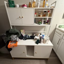 Cat Litter Box Enclosure Cabinet 