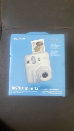 Fujifilm Instax Mini 12 Instant Camera – Clay White