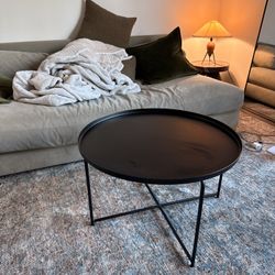 Black Metal Coffee Table 