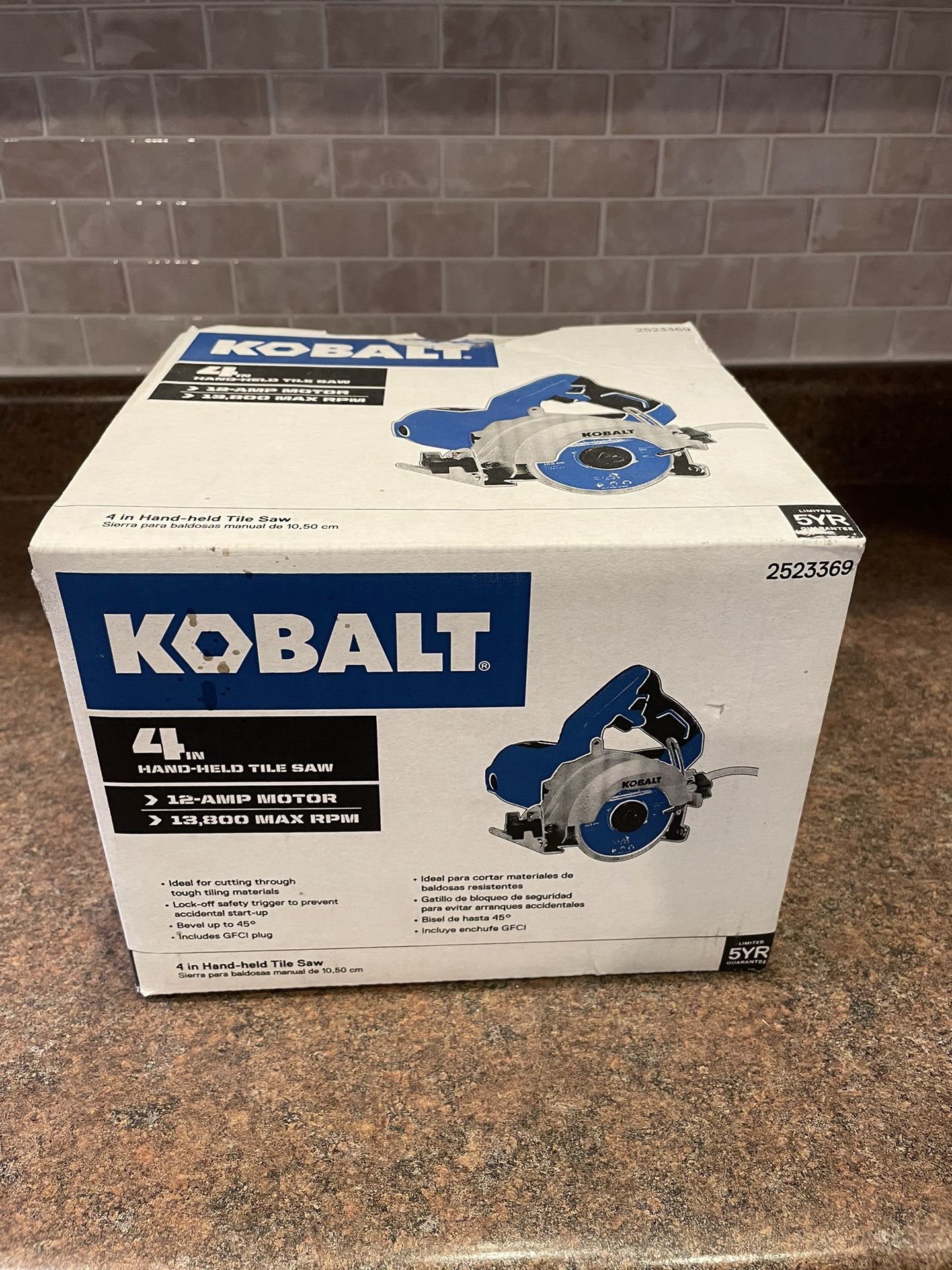 Kobalt Tile Saw Brand New Unopened !