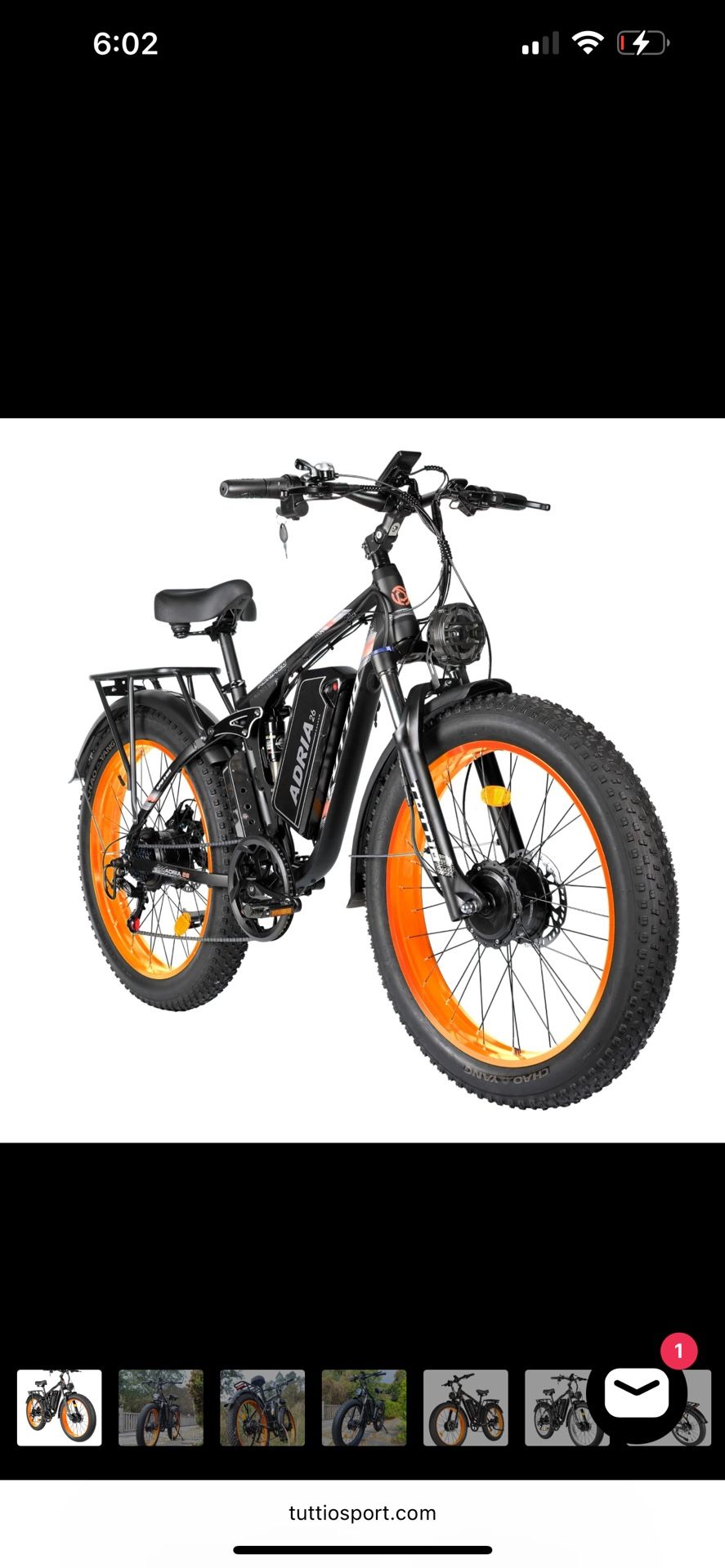 Tuttio Adria26 Dual Motor Electric Bike - UL Certification