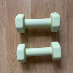 2x 6lbs Dumbbells Weights