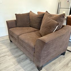 Two couches brown