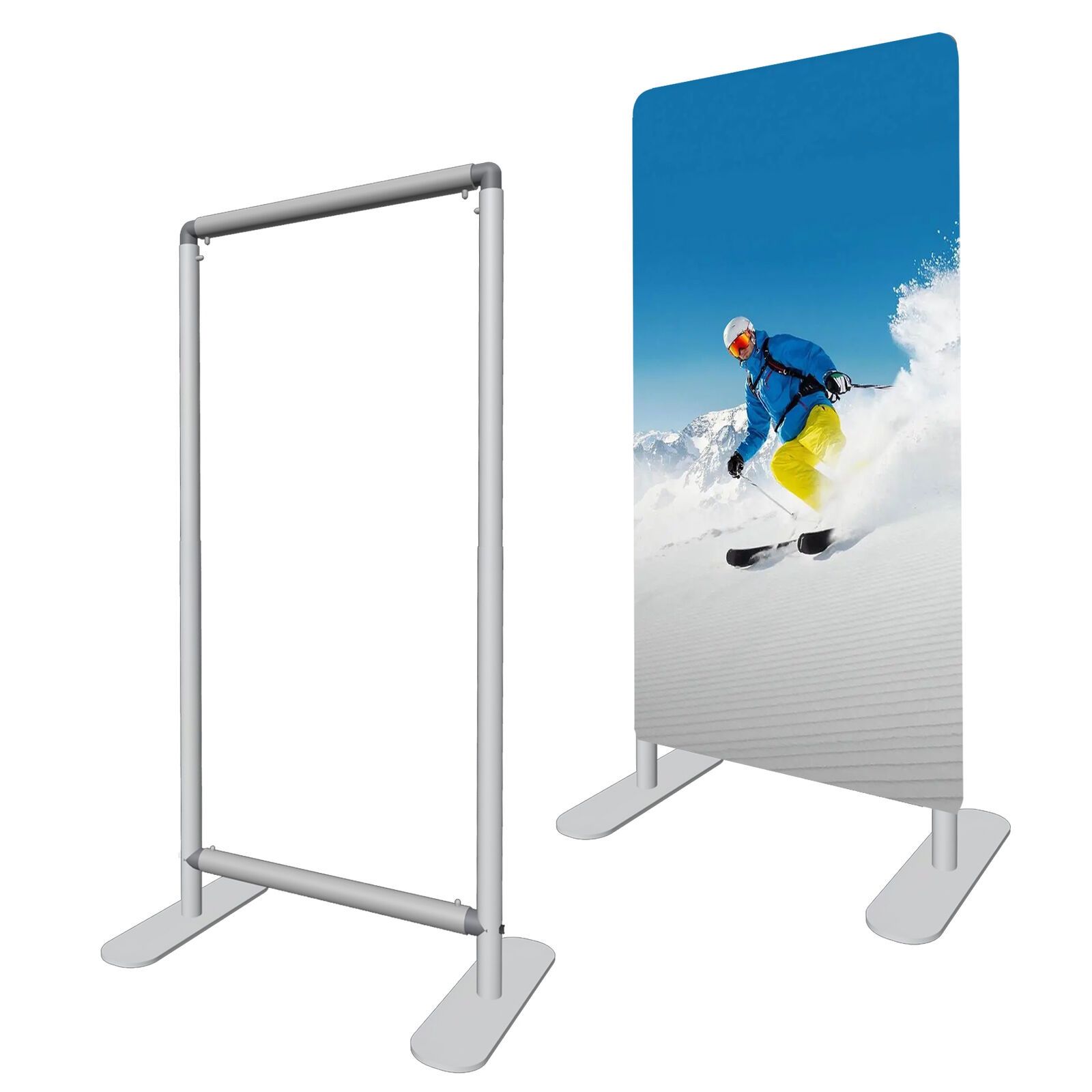 Stand Up Display Frame Stand. Used At Trade Shows Or For Marketing