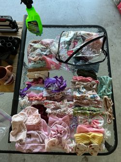 Baby bows and hats