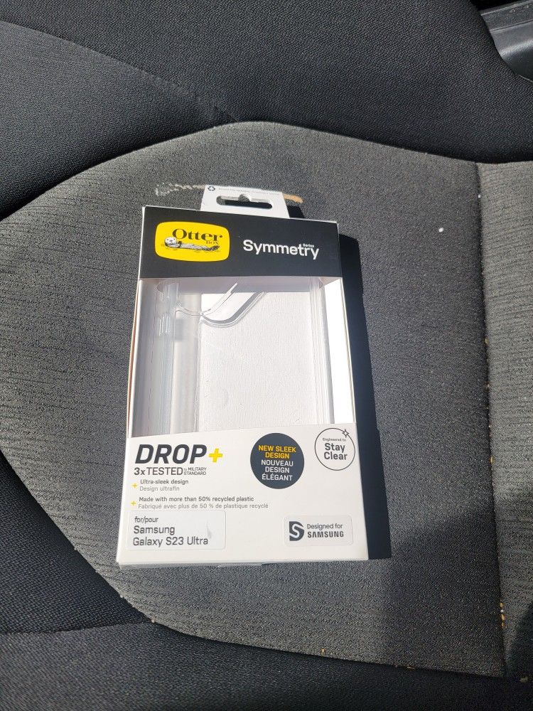 brand new s23 ultra otterbox symmetry series clear case for $10 only. (MUST SELL TODAY!)