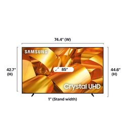Samsung 85” Class DU6950 Series Crystal UHD 4K Smart Tizen TV 