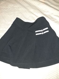 Children's girls black skirt size 8 . 95% polyester 5% spandex