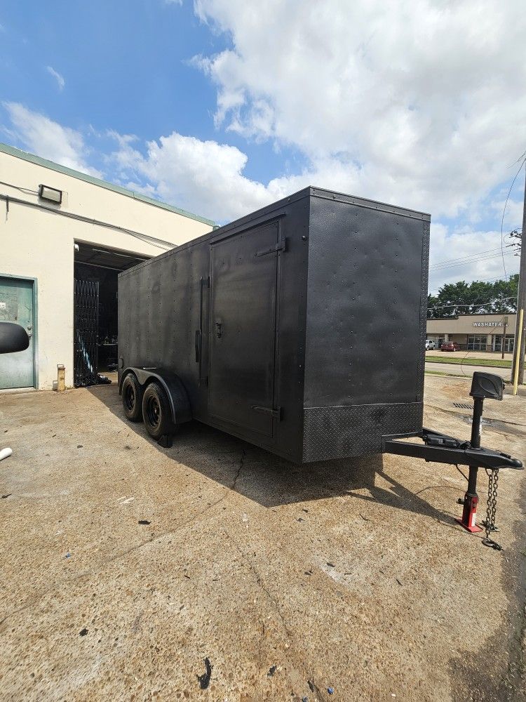 Trailer 7ft x 14ft. Bed liner paint. Read Description. No trades. $6900 obo.