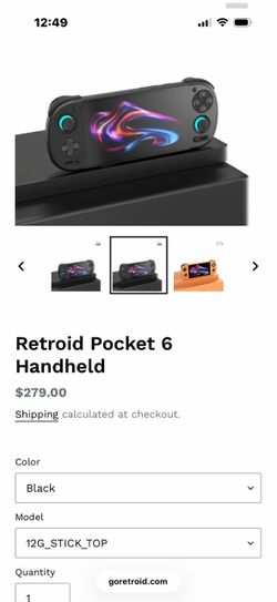 Retroid Pocket 6 Handheld Gaming Console