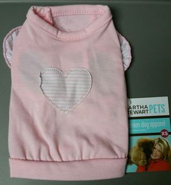 Martha Stewart Light Pink Pet Shirt - X-Small