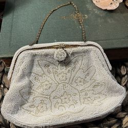 Vintage 40’s Ed B Robinson Beaded Purse For Bergdorf Goodman Hand Made In France