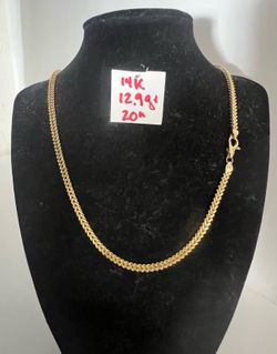14K Yellow Gold Chain For Wedding 12.9Gr 20 Inches Long