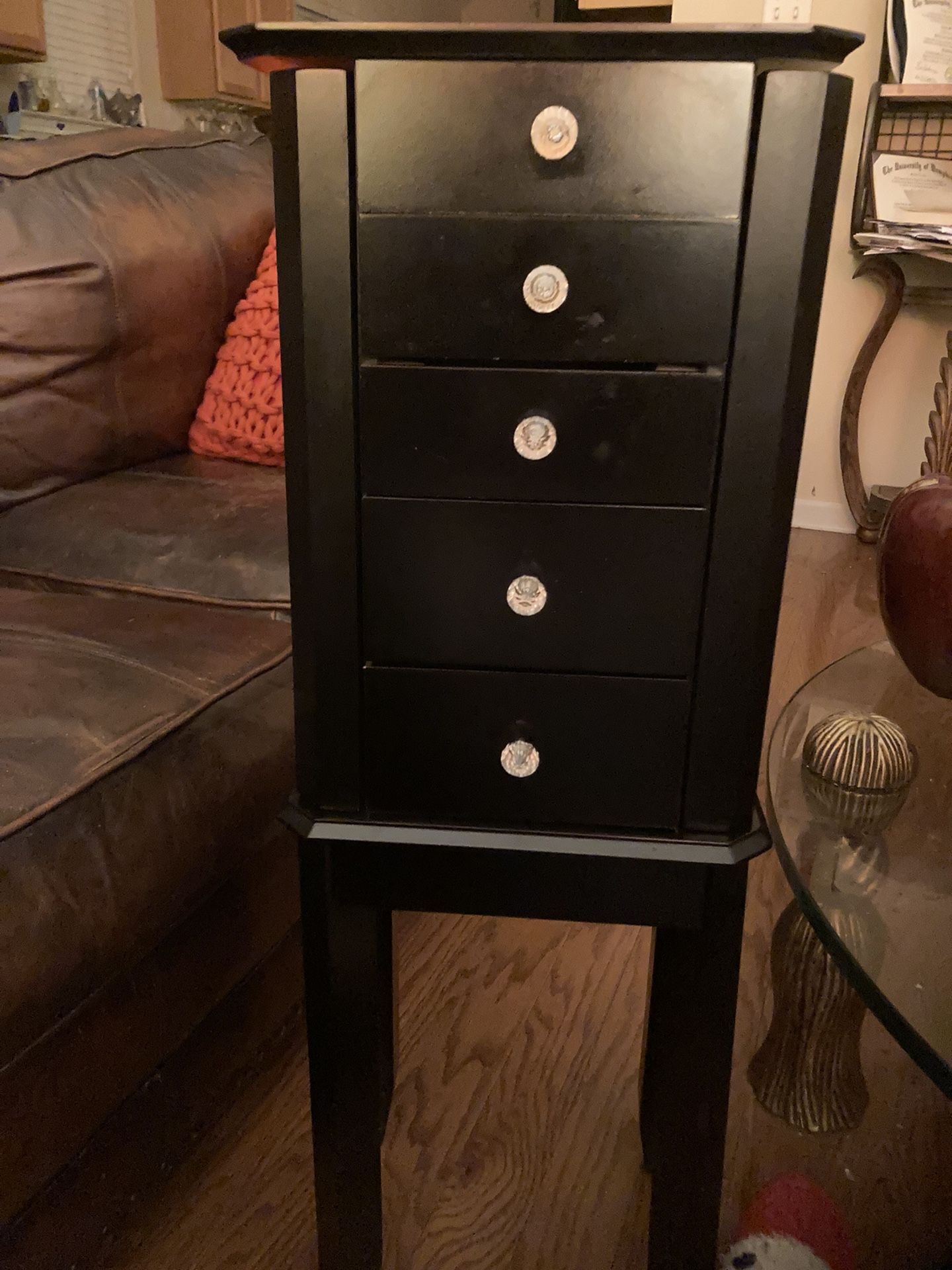 Black Jewelry Armoire