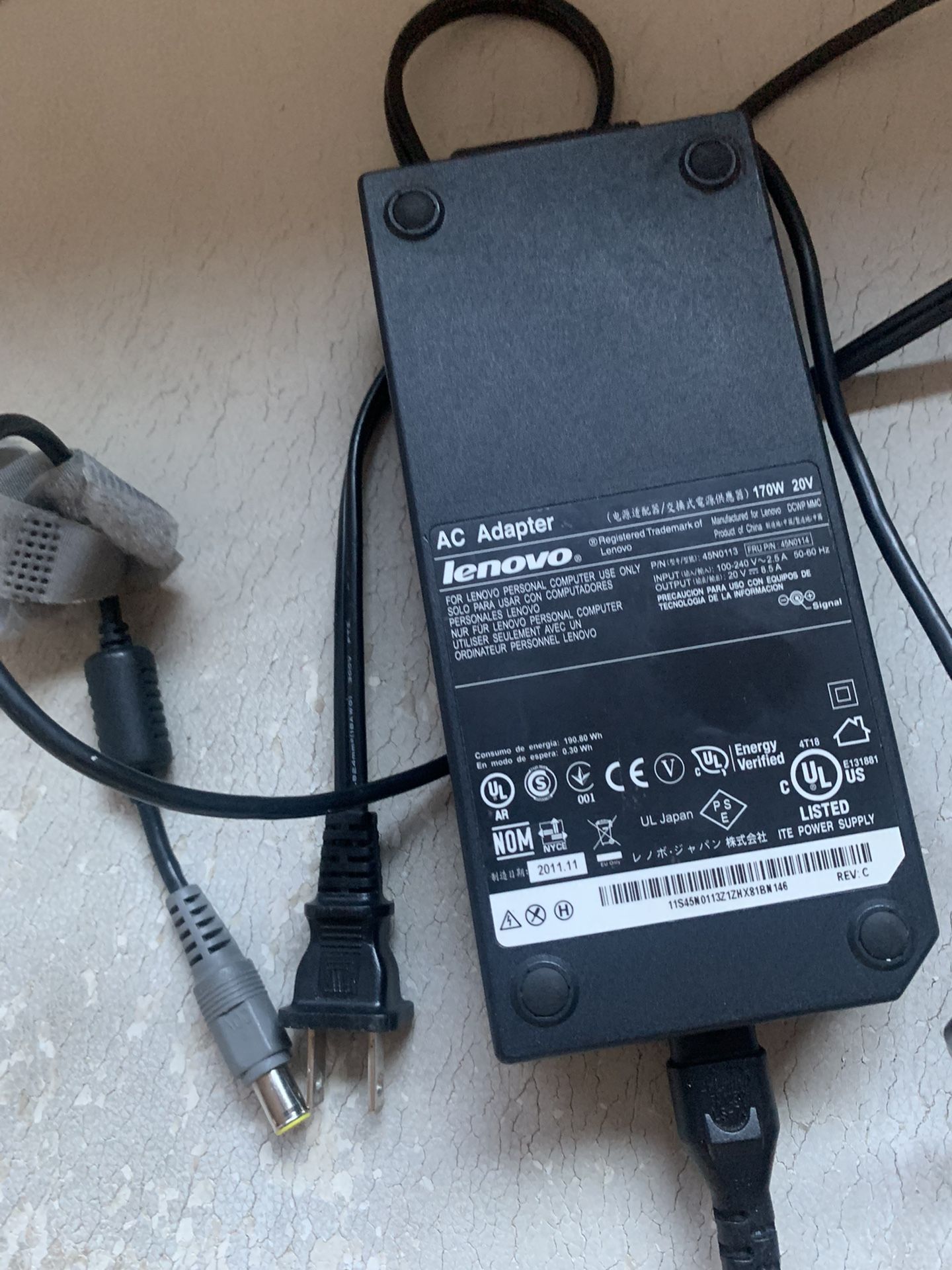 Lenovo And Dell Power Adapter (laptops)