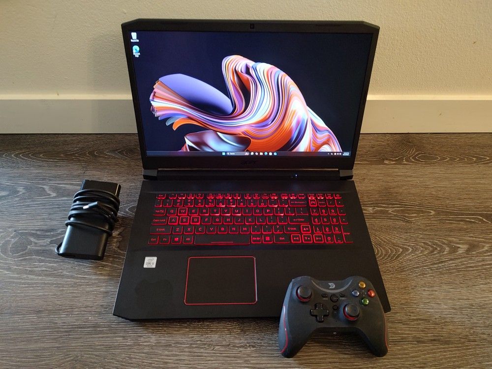 Acer 17.3" Nitro 5 Gaming Laptop - Intel Core i5 10th Gen 4.7ghz, 16GB DDR4,  Nvidia GeForce GTX 1650 GPU (GTA V, Witcher, Red Dead), 512gb Nvme SSD