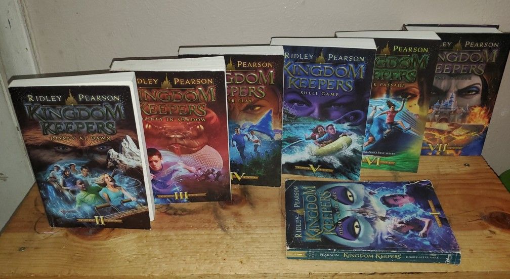 Kingdom Keepers Book Series By Ridley Pearson! Volumes 1-7! Good Condition!