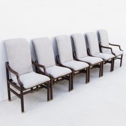Fully Restored "Scene One" High Back Dining Chairs by Henredon