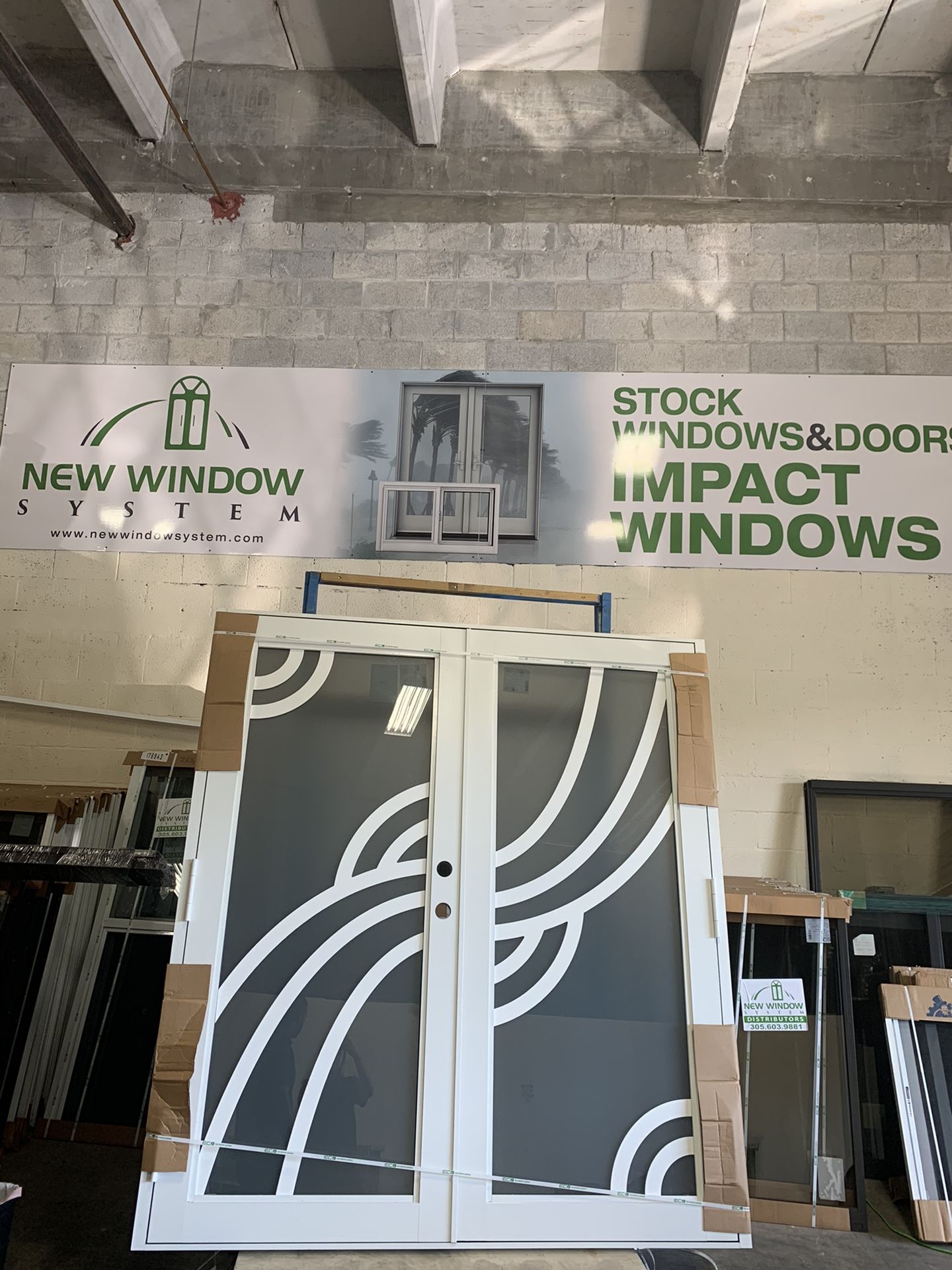 Impact windows and doors in stock