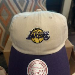 Mitchell & Ness Lakers Two-Tone Strapback Dad Hat