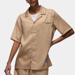 Jordan Off Court Woven Short Sleeve Womens Shirt | Medium | MSRP: $75