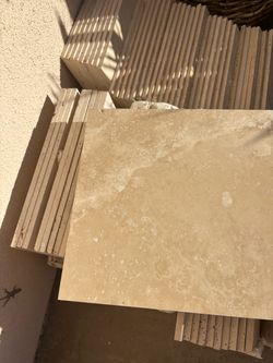 Travertine tile flooring