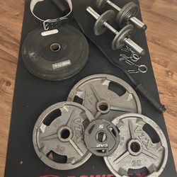 Weight Set And Workout Equipment 