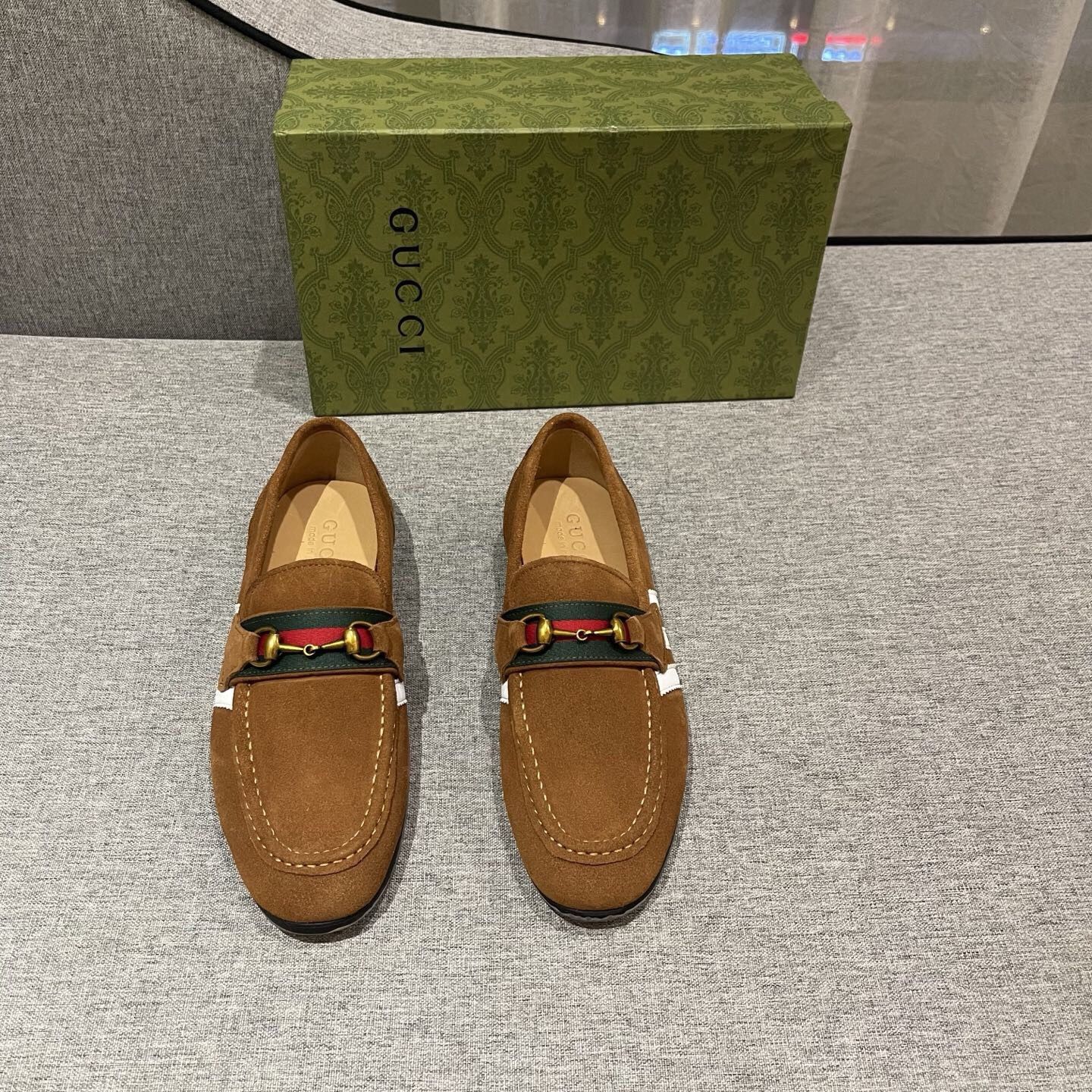 Gucci GG Men’s Leather Shoes With Box New