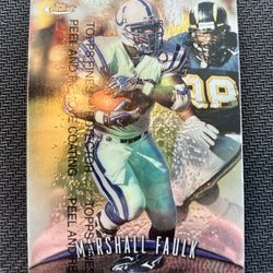 1998 Topps Finest #101 Marshall Faulk Refractor - Colts