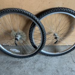 ARAYA RM-20 26" MTB Bike Wheel Set SHIMANO DEORE XT Freewheel 6 Speed 