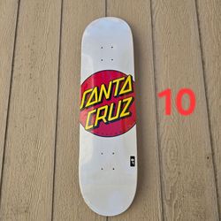 SANTA CRUZ DECKS DIFFERENT SIZES