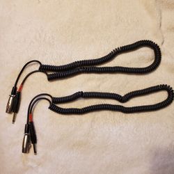 Lot of 2 XLR to TS Cables