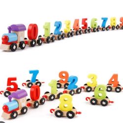 Numbers train Toy Wood 