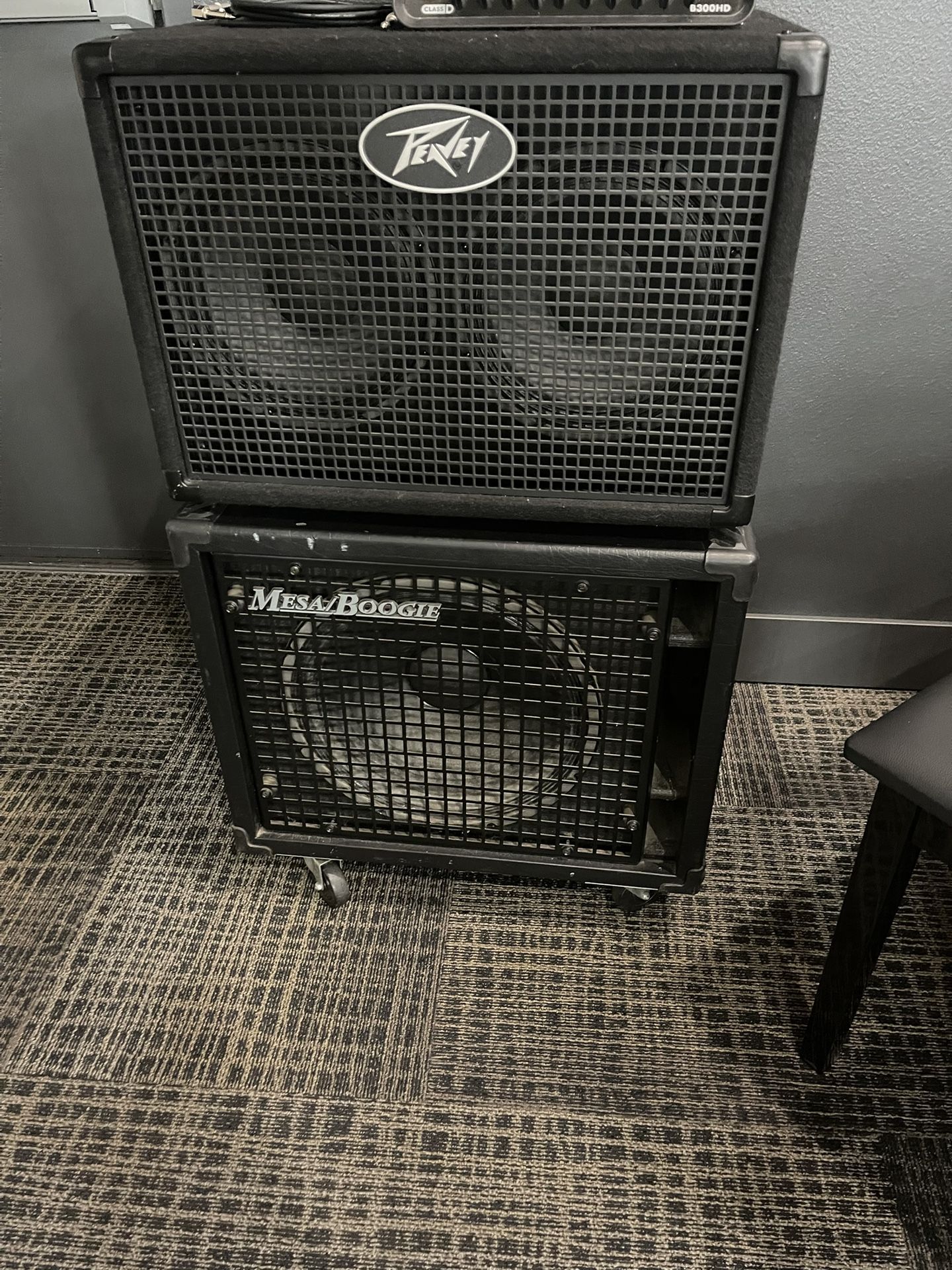 Bass Speaker Cabinet Set Peavey & Mesa Boogie