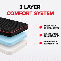 Two 🏈 SCAFT Premium Stadium Seat Cushion - 2.5" Thick Multi-Layer Foam