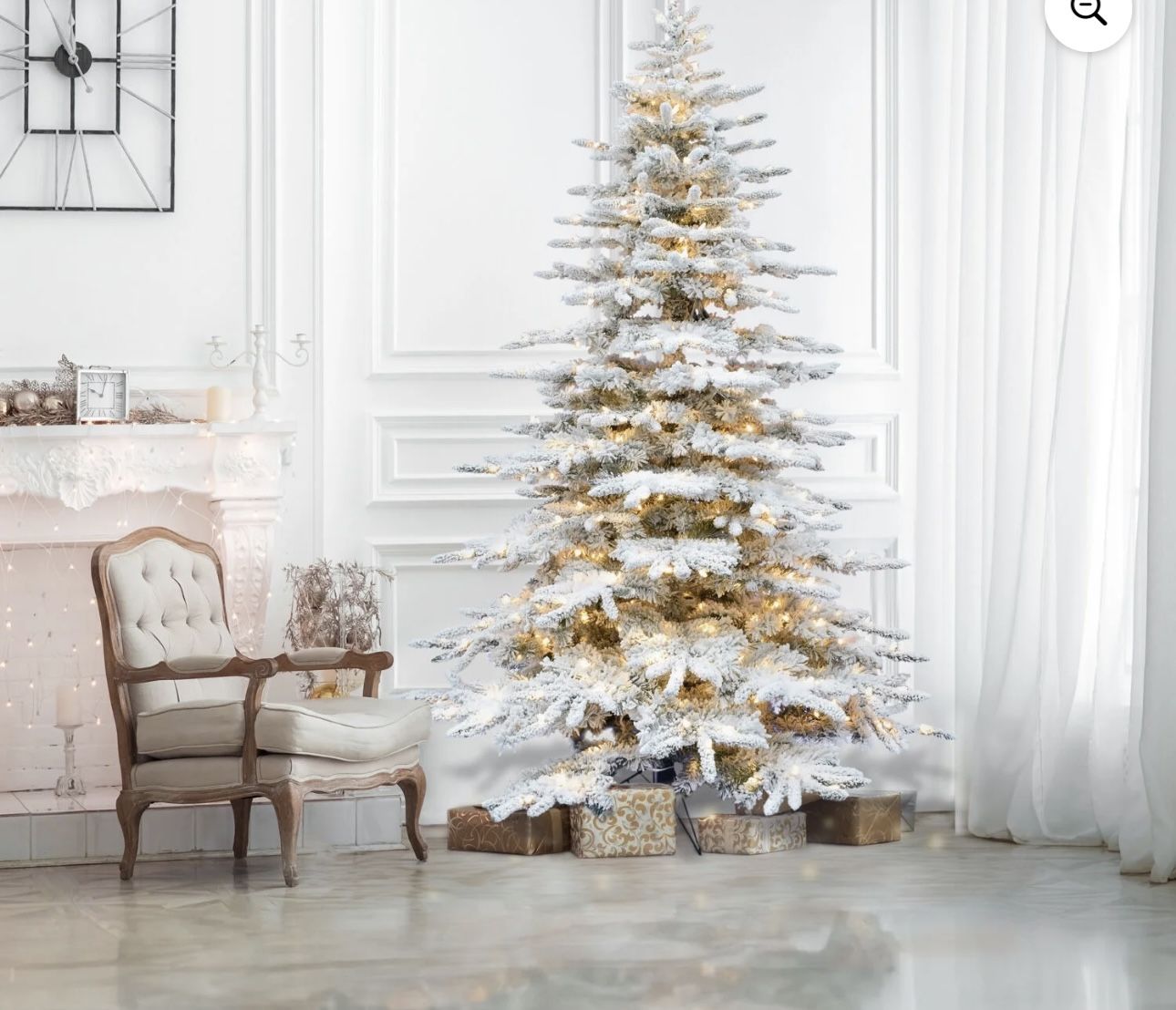 10 Ft Flocked Christmas Tree