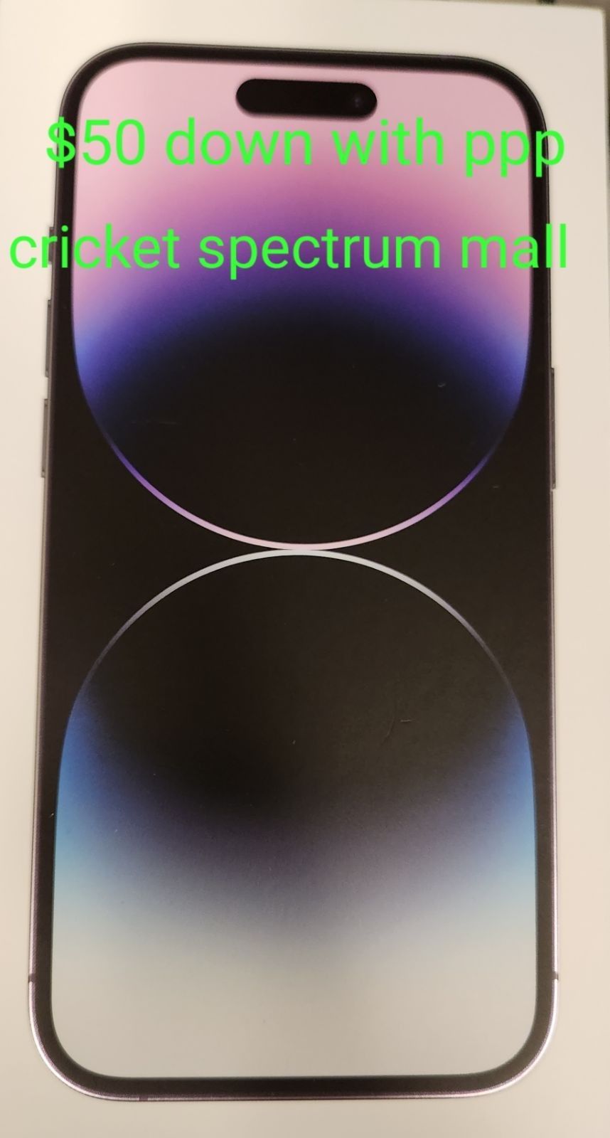 $50 Down Iphone 14 With Ppp @ Cricket Wireless Spectrum Mall