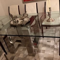 Tempered glass Dining Table