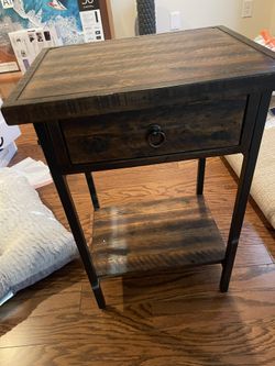 Wooden End Table