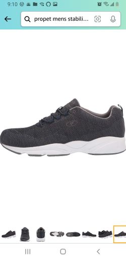 Propet Mens Stability Fly Sneaker ,navy/grey,16xx Wide Us 