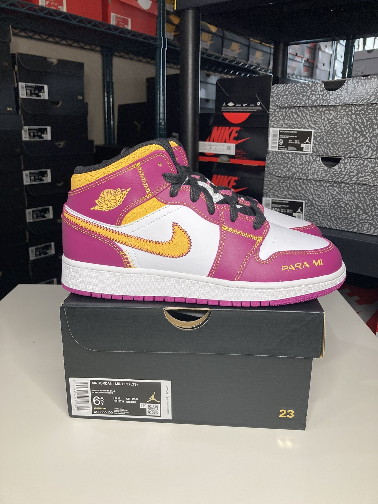 AIR JORDAN 1MID (GS Dia De Los Muertos) Women's