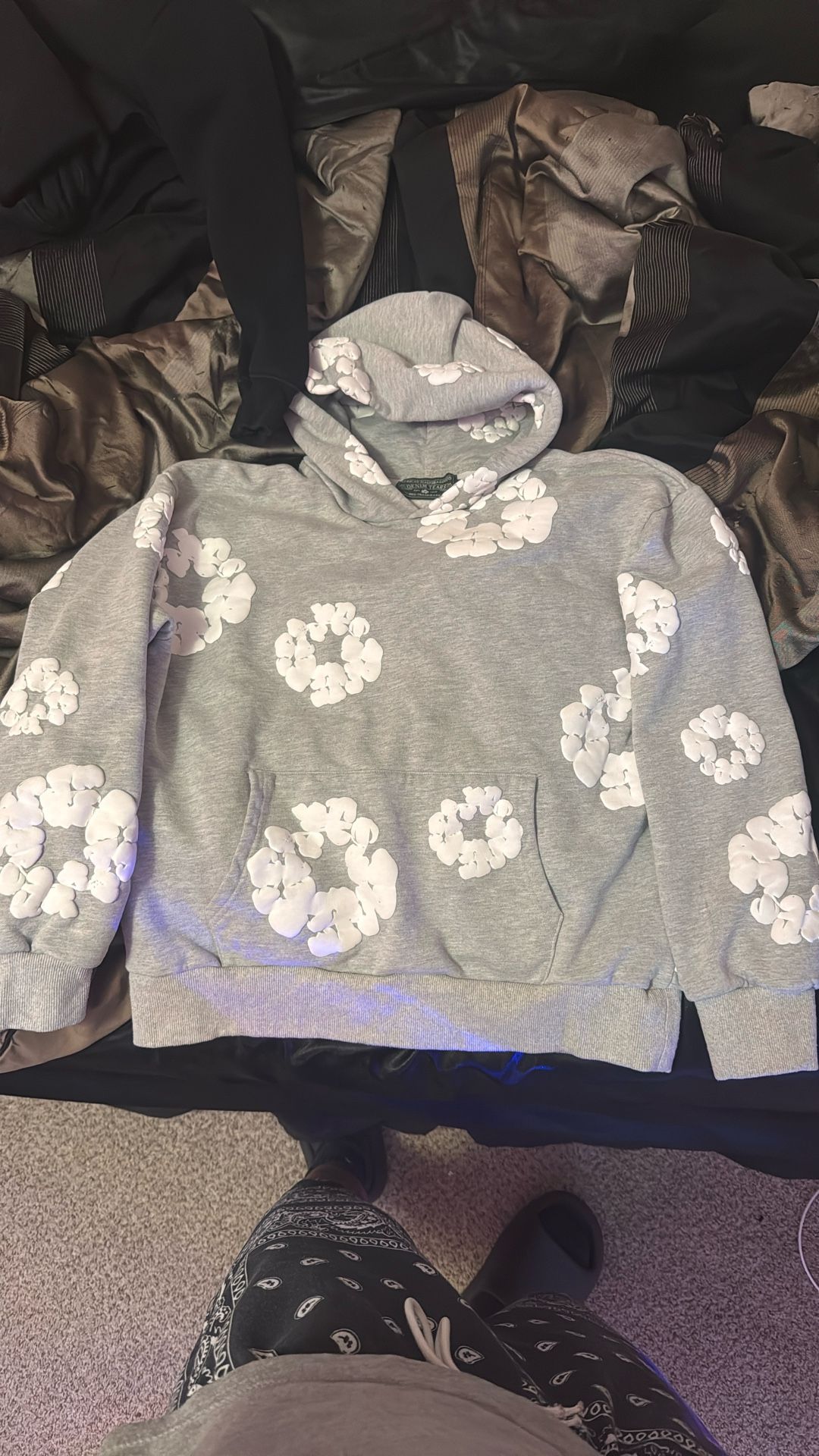 Grey Denim Tears Hoodie