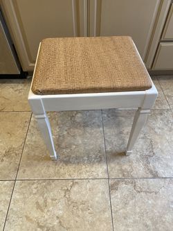 Leather Covered Stool