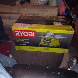 Ryobi 10inch table Saw  With Steel Stand 