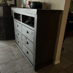 Gray dresser