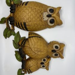 Homco Vintage 1976 Owl wall hanging decorations
