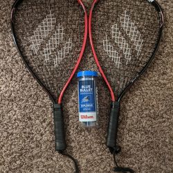 Ektelon Force Racquets and Wilson Racquetballs 