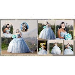 Baby Blue Quinceañera Dress