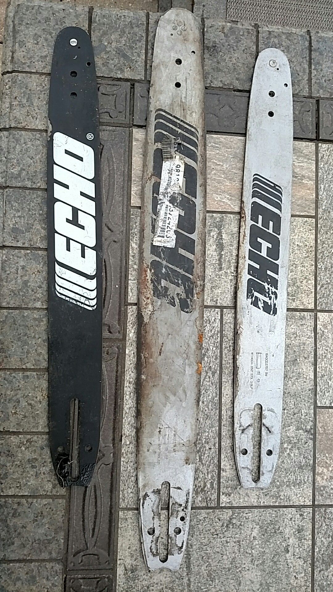 3ho chainsaw blades x16" and 1x20"